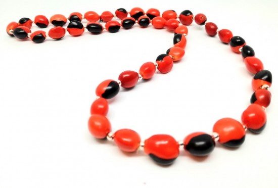 Huayruro natuur sieraden ketting