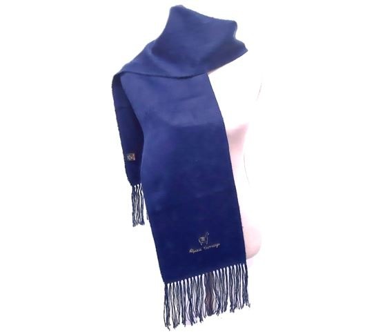 Kobalt blauw alpaca sjaal