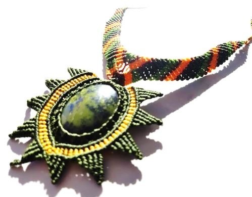 Labradoriet macrame necklace sale