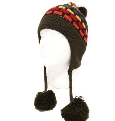 Legergroen muts dames