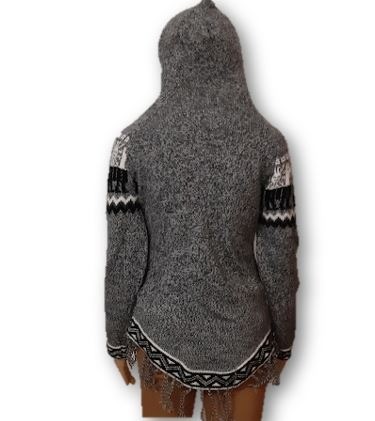 Licht grijs alpaca trui