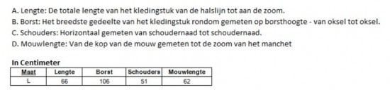 Maat tabel chacana seb