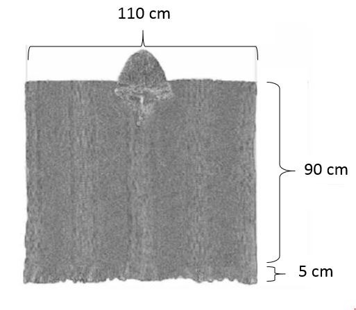 Maat tabel poncho met capuchon 2
