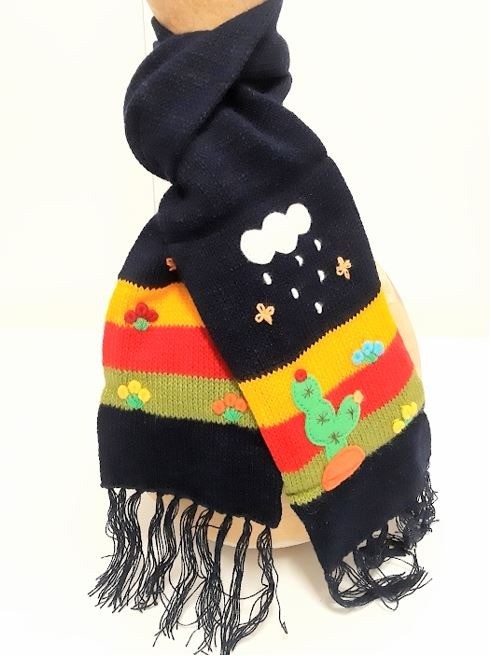 Marine blauw kindersjaal