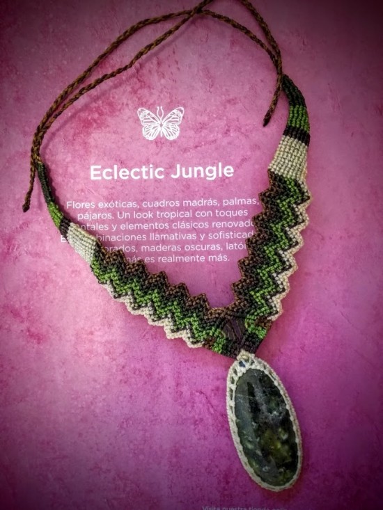 Morning soul macrame necklace