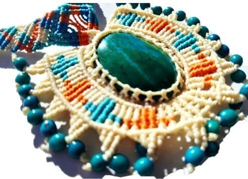 Necklace chrysocolla