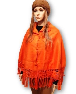 Orange dames cape