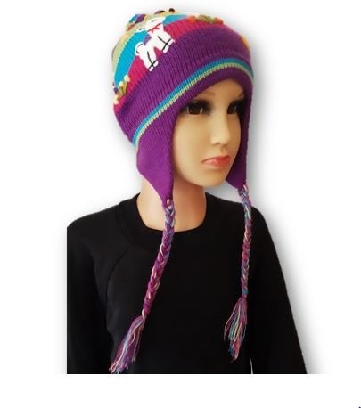 Paarse kinder muts