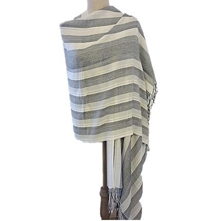 Palet grijs babyalpaca sjaal