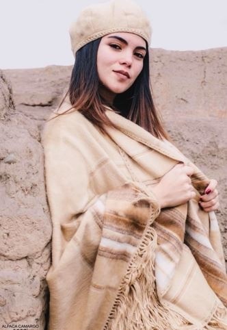 Peru alpaca poncho