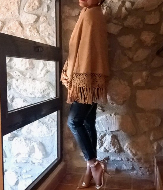 Poncho damen 14