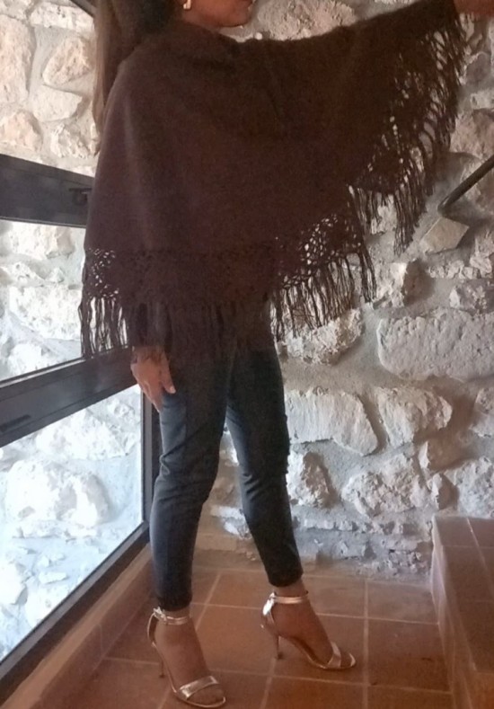Poncho damen 54