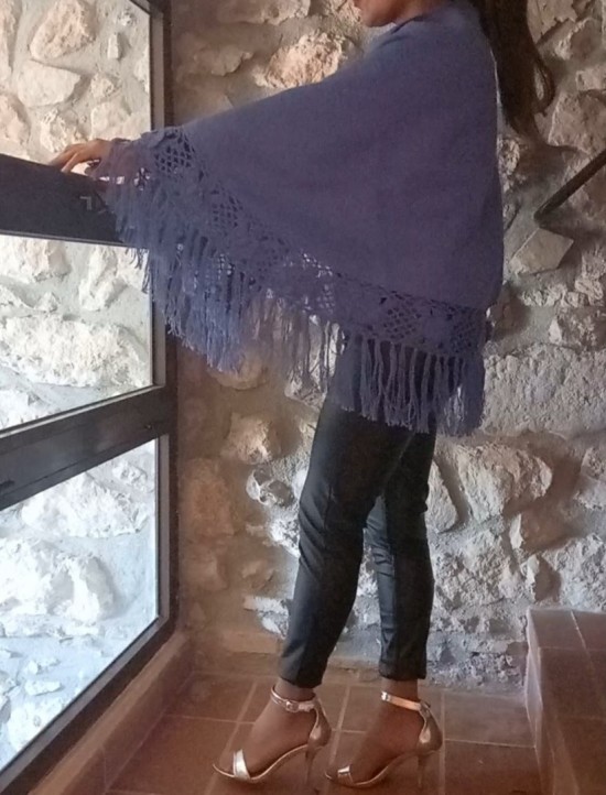 Poncho damen 60