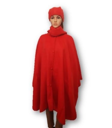 Rode alpaca poncho