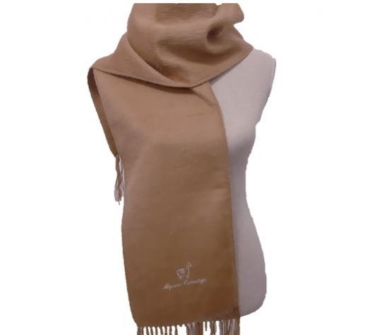 Taupe alpaca scarf