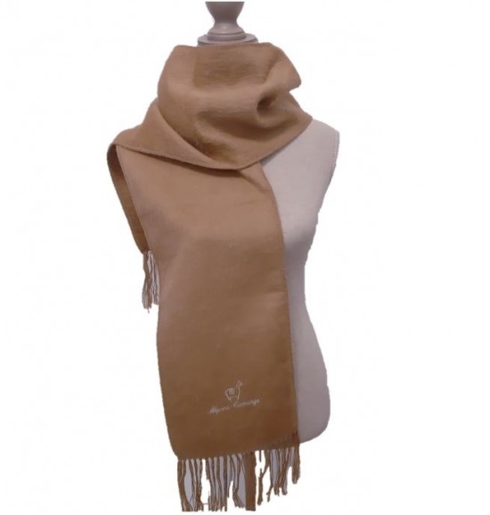 Taupe alpaca sjaal