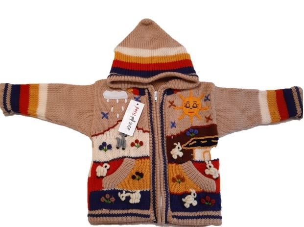 Pijl Ontmoedigen Uitgaand Peru Honey kids jasje - Wollen vest - Koop online Peruaanse Alpacawol  kleding < Gratis verzending>