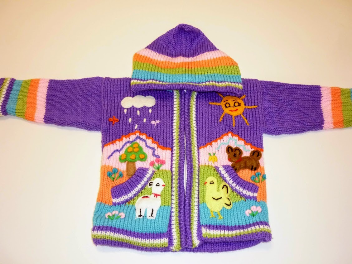 Achtervolging dun geboren Lavandel sweater - Wollen vest - Koop online Peruaanse Alpacawol kleding <  Gratis verzending>