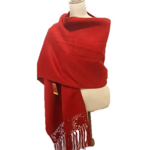 Rood alpaca - Alpaca omslagdoek - Koop online Peruaanse Alpacawol kleding < Gratis verzending>