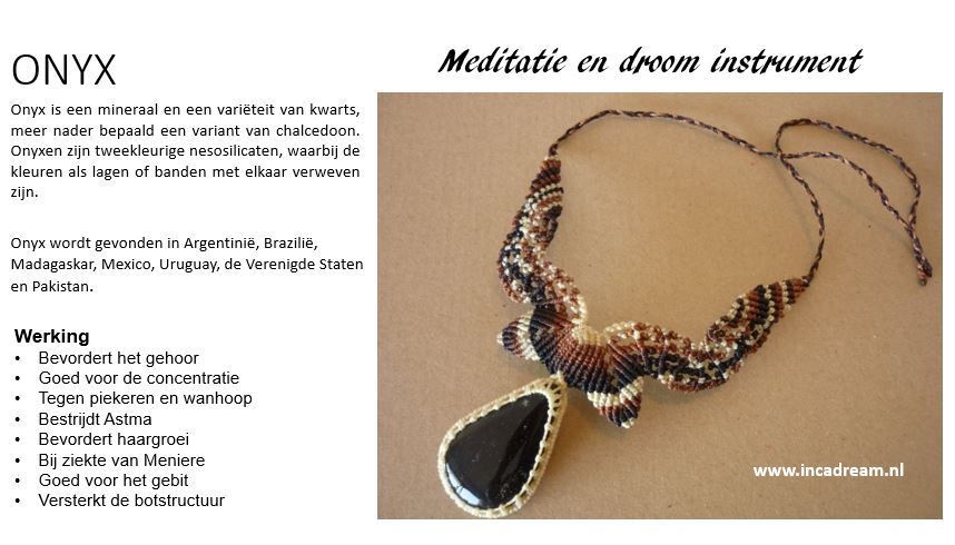 ketting Onyx steen