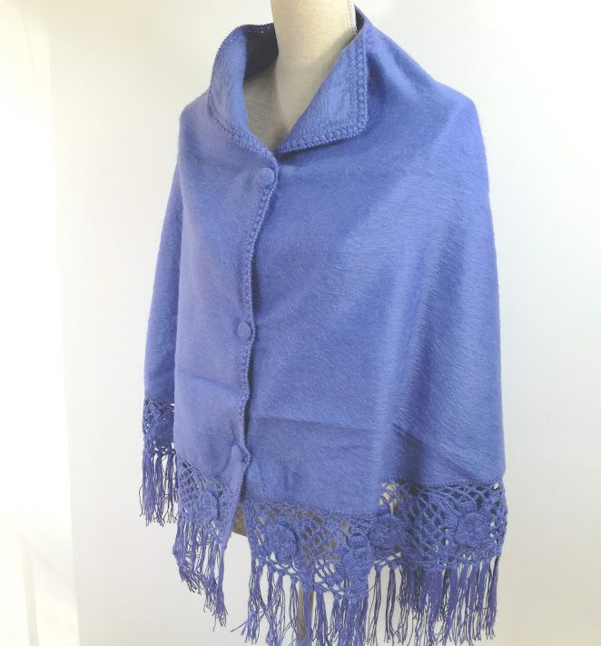 lila alpaca wol cape