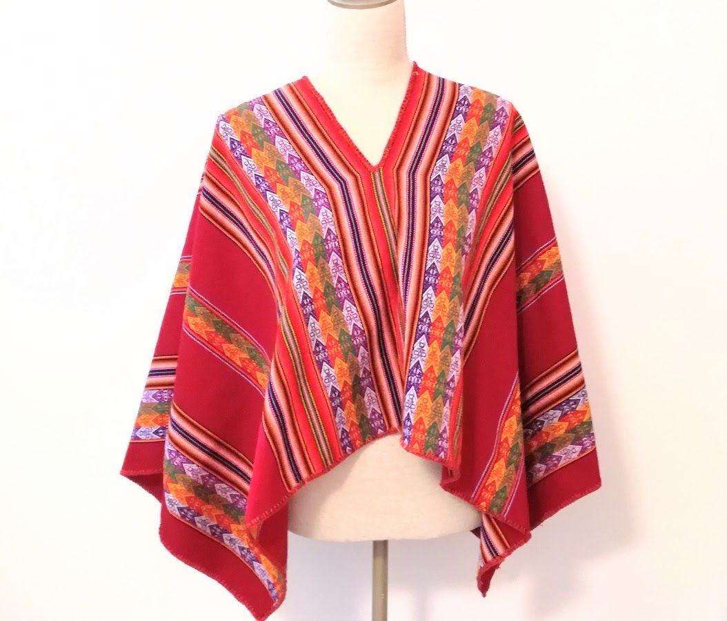 etno poncho uit peru