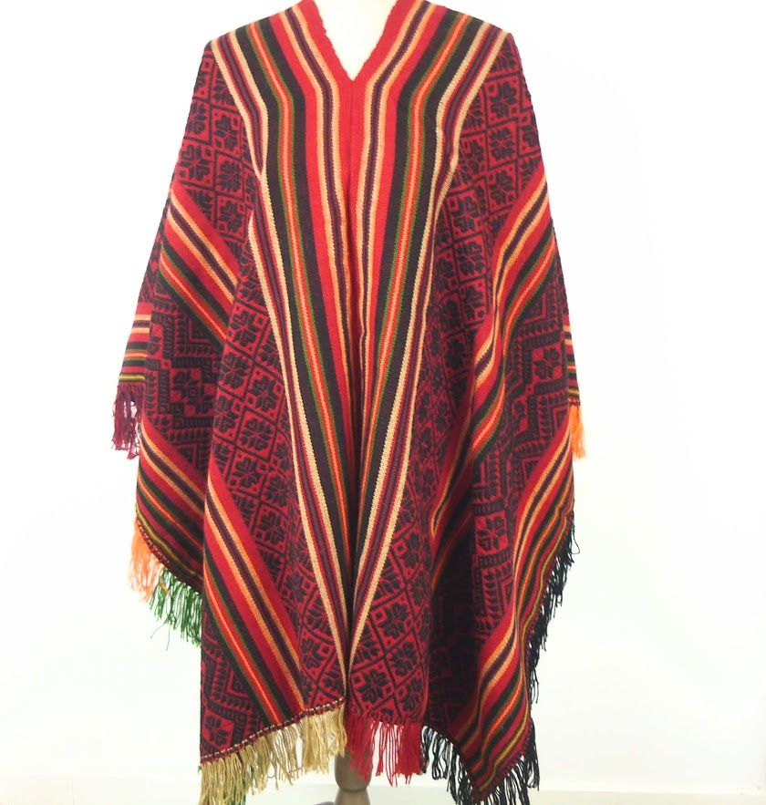 peru inca poncho cape