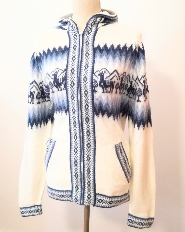 witte dames alpaca wollen vesten