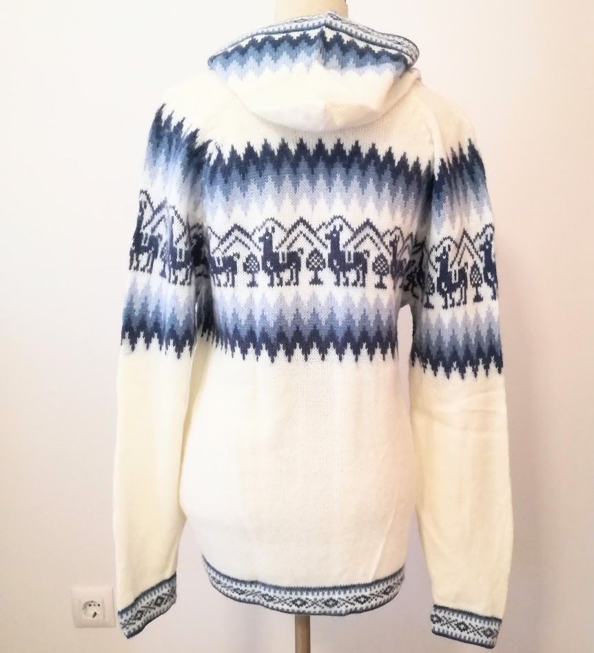 witte dames alpaca wollen vesten