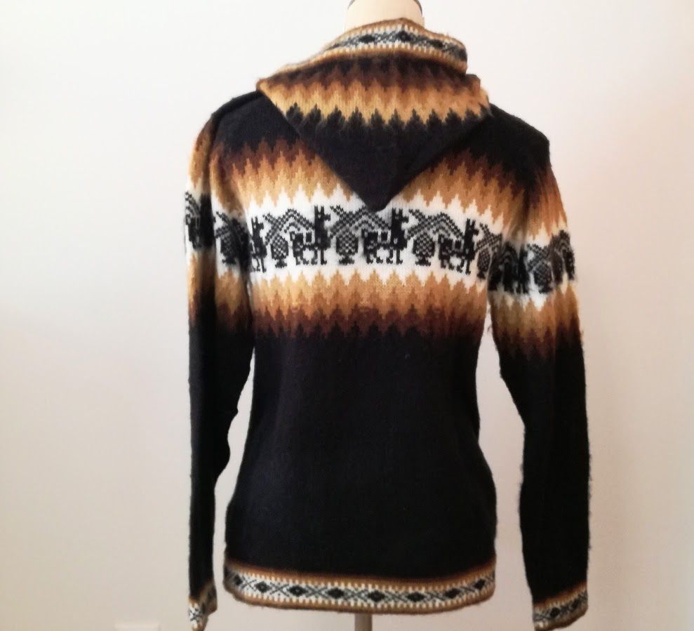 zwarte dames alpaca wol vesten