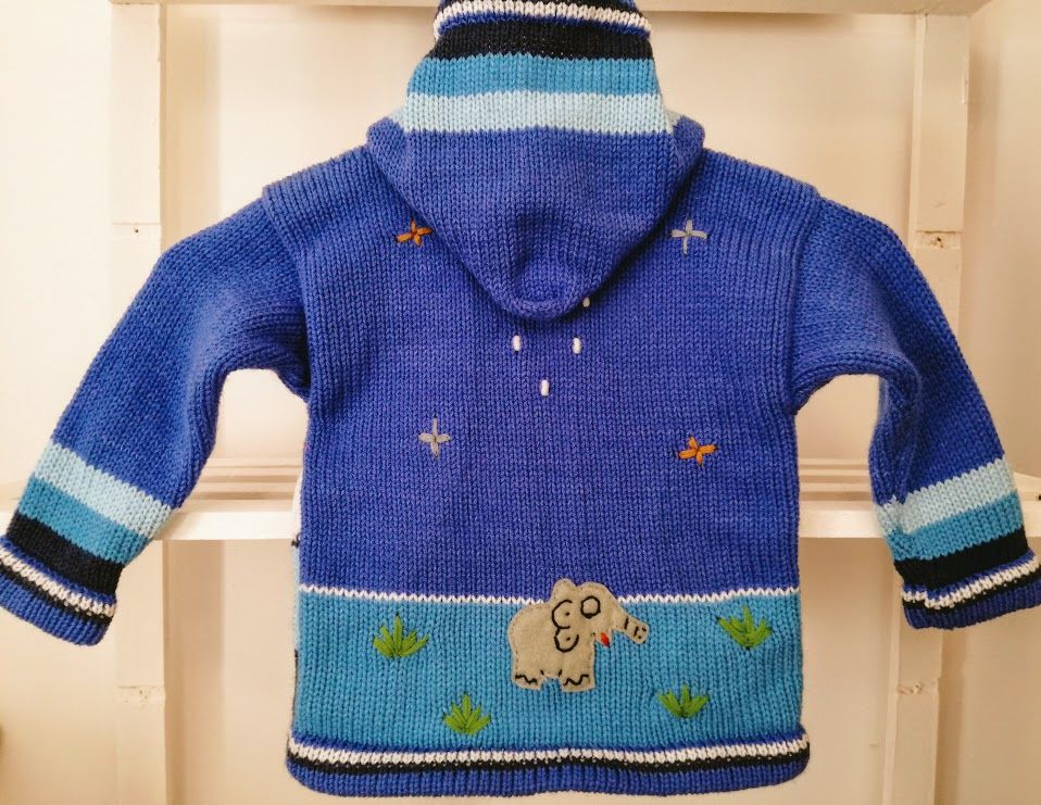Azuurblauwe sweater