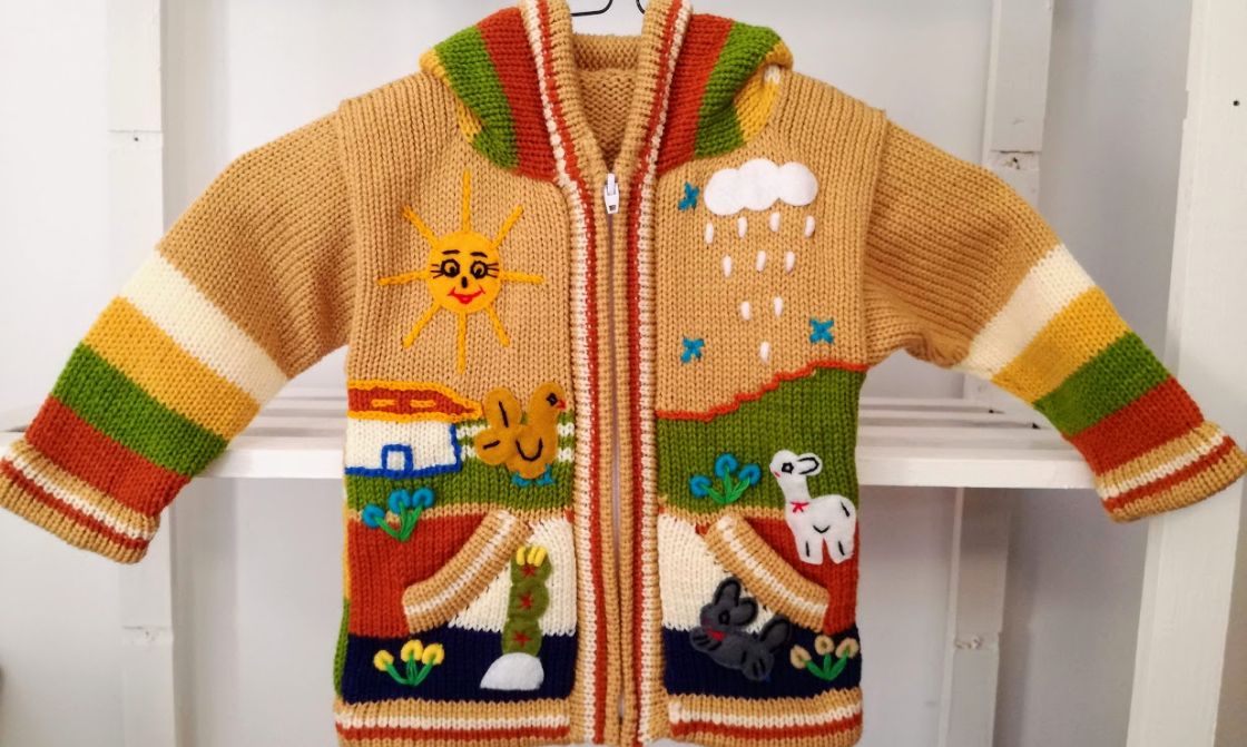 Camel kindersweater