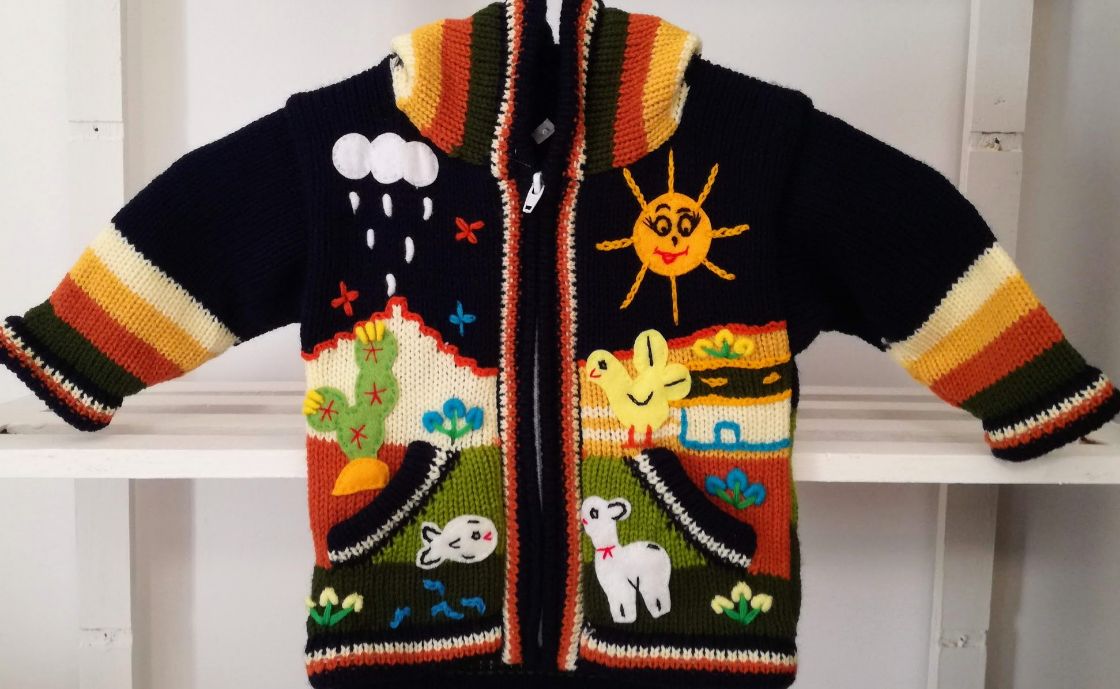 Donkerblauwe vest maat 74