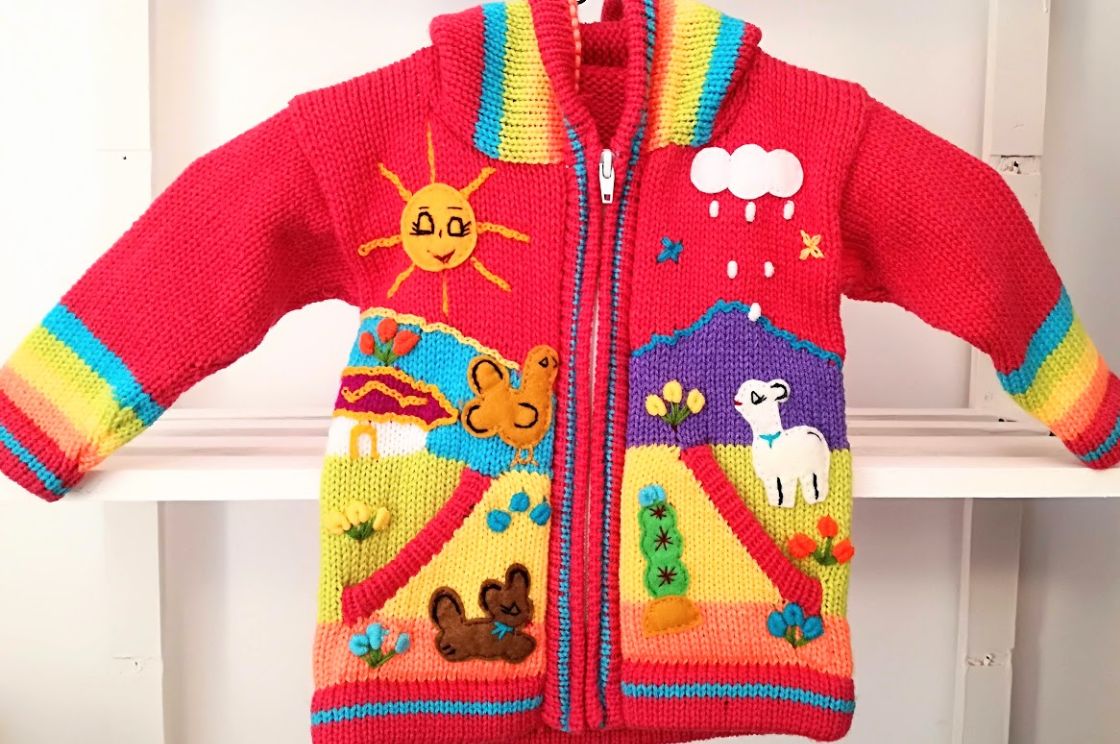 hardroze kindertruien maat 