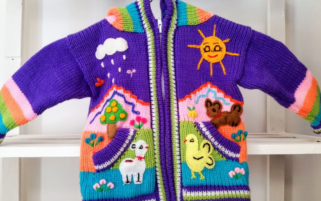 Licht paarse sweater