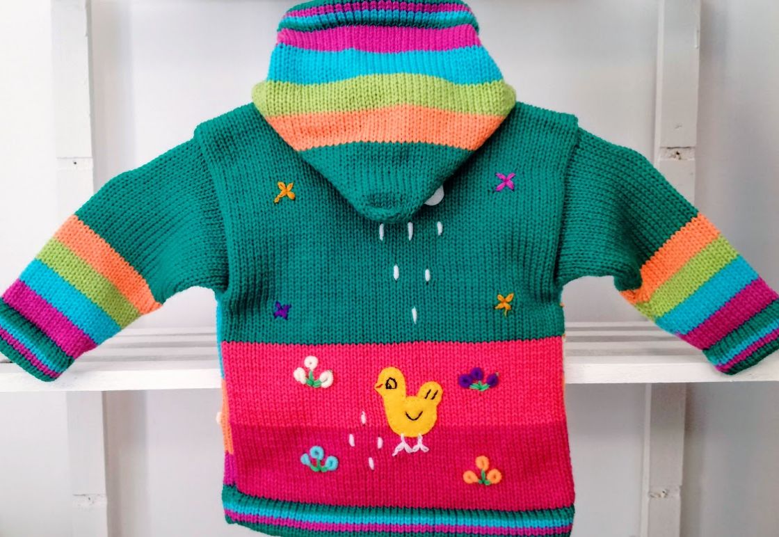 Zeegroene sweater